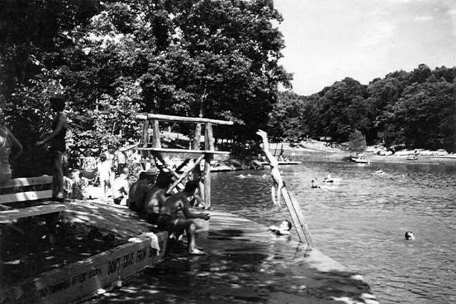 Swimming at Echo Lake Ranch