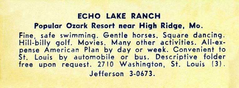 Swimming at Echo Lake Ranch